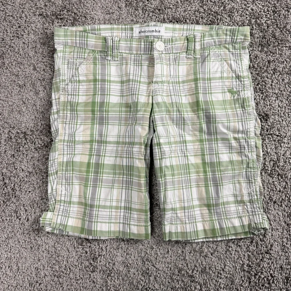Y2K Abercrombie Girls Bermuda Shorts 12 Y2K Cotton‎ Preppy Old Money 2000s